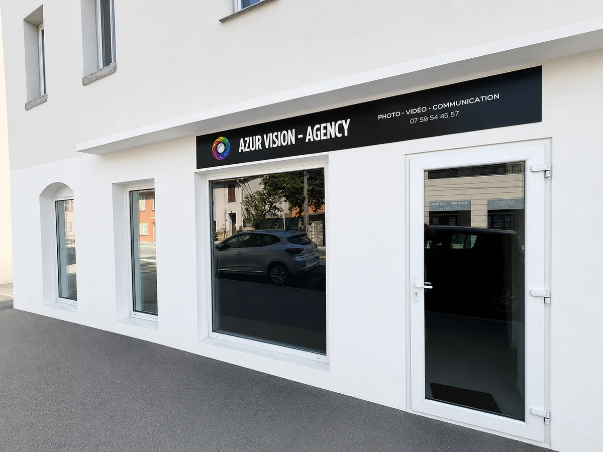 La devanture d'Azur Vision Agency