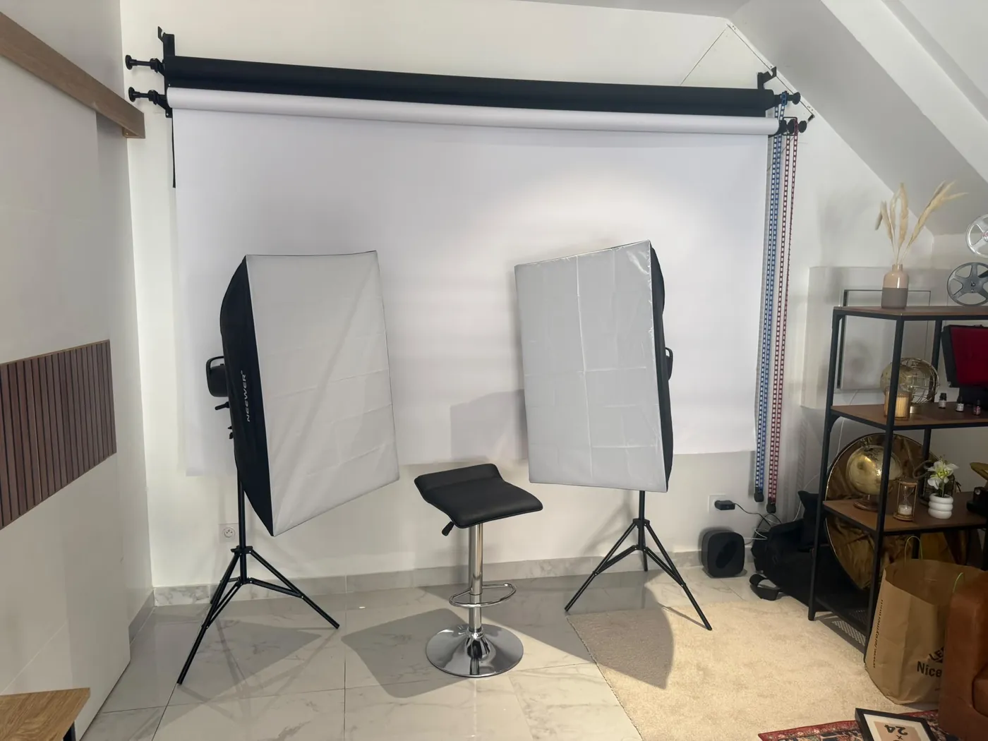 Prise de vue en studio pour photos d'identité
